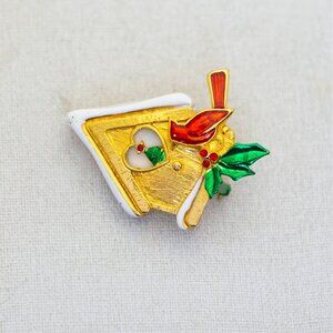 Vintage Christmas Hut Adorable Little Playhouse Brooch by Dane Craft - T22